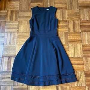 Black Calvin Klein dress (the lighting makes it look blue)